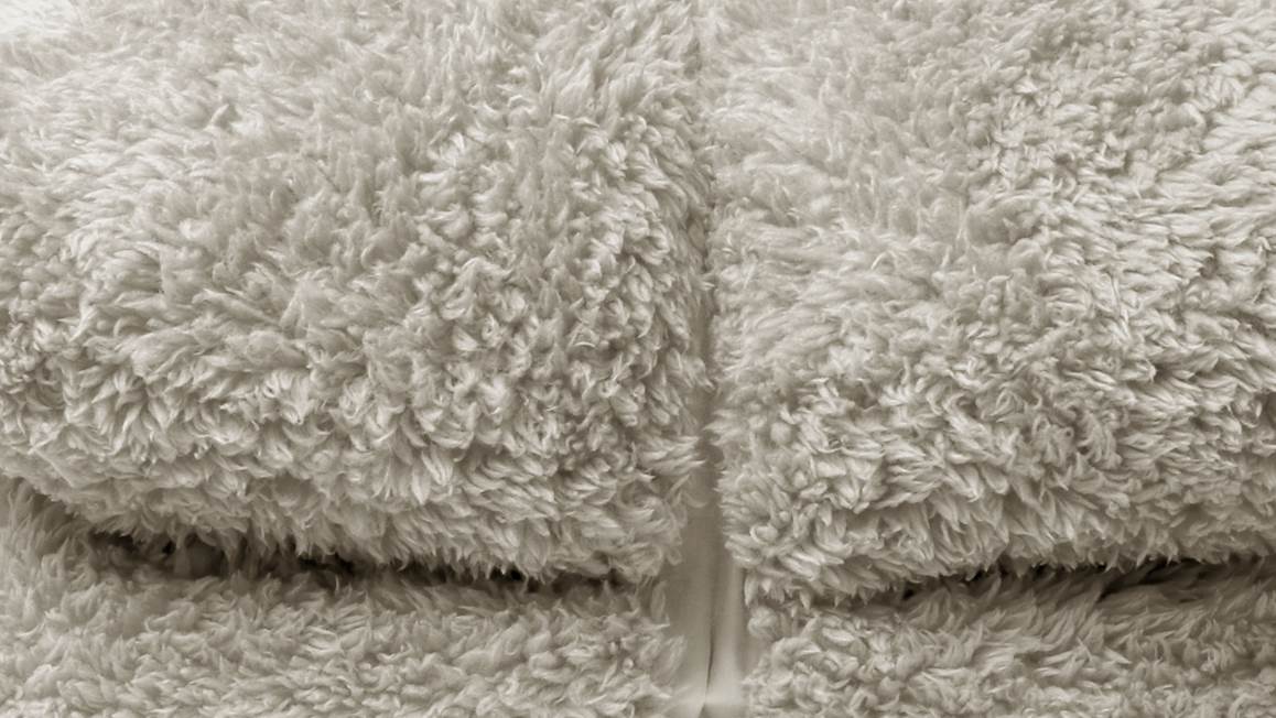 Unique Living Teddy plaid polaire gris plume