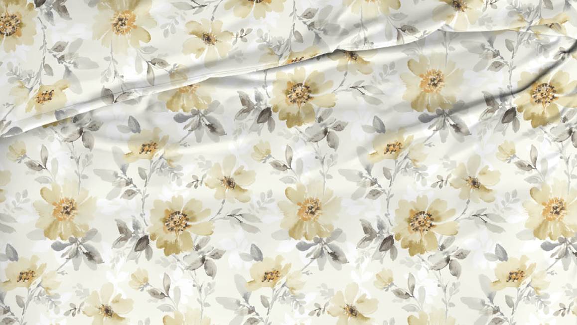 Satin d'Or Rafaella housse de couette jaune