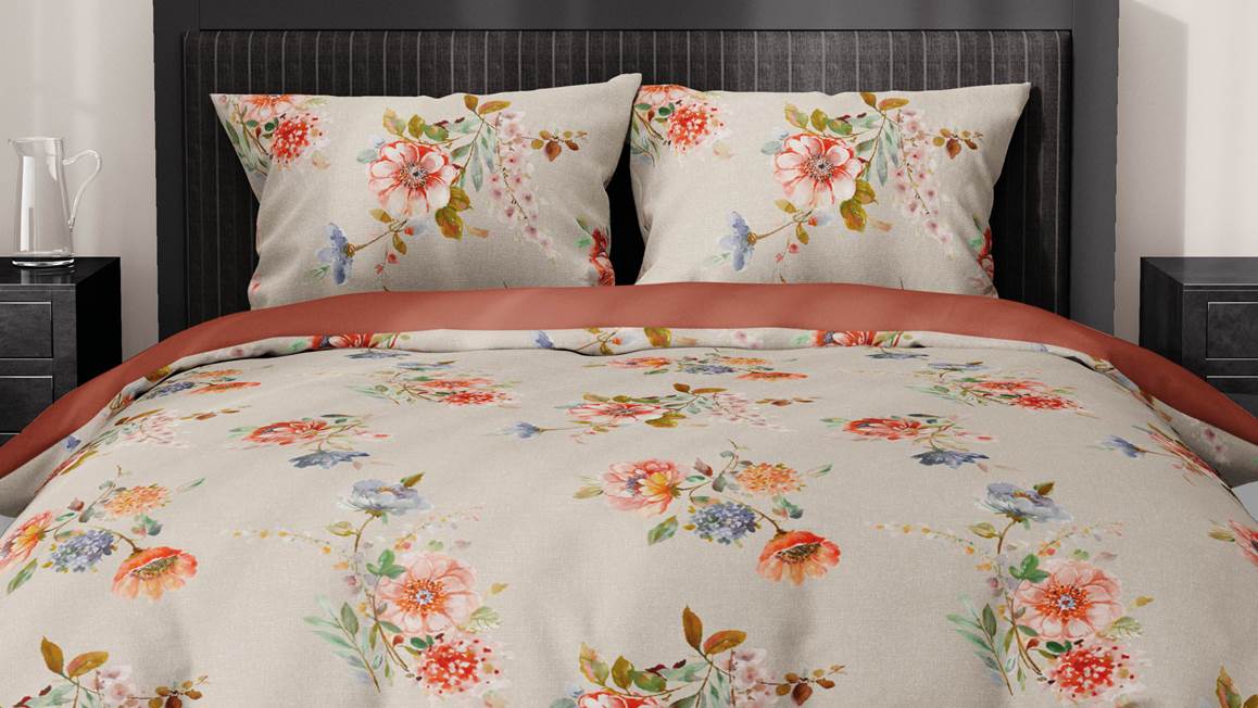 Satin d'Or Eileen housse de couette sable