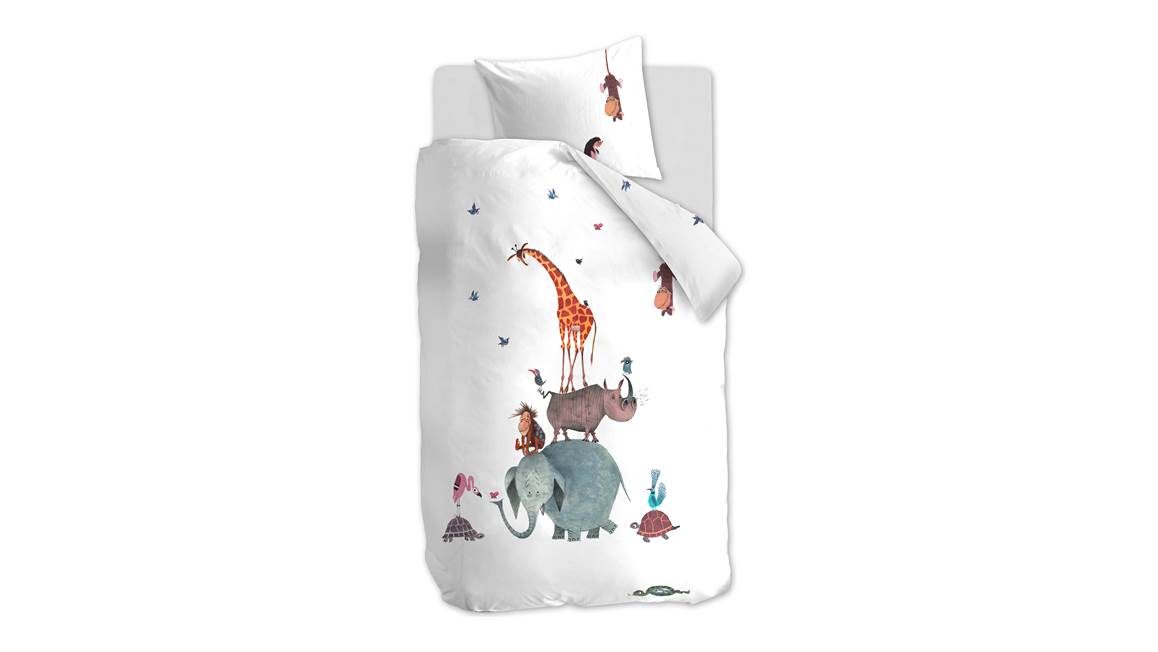 Fiep Amsterdam Animaux Rigolos housse de couette multicolore