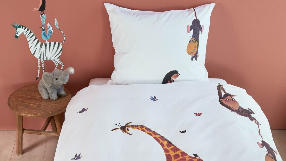 Fiep Amsterdam Animaux Rigolos housse de couette multicolore