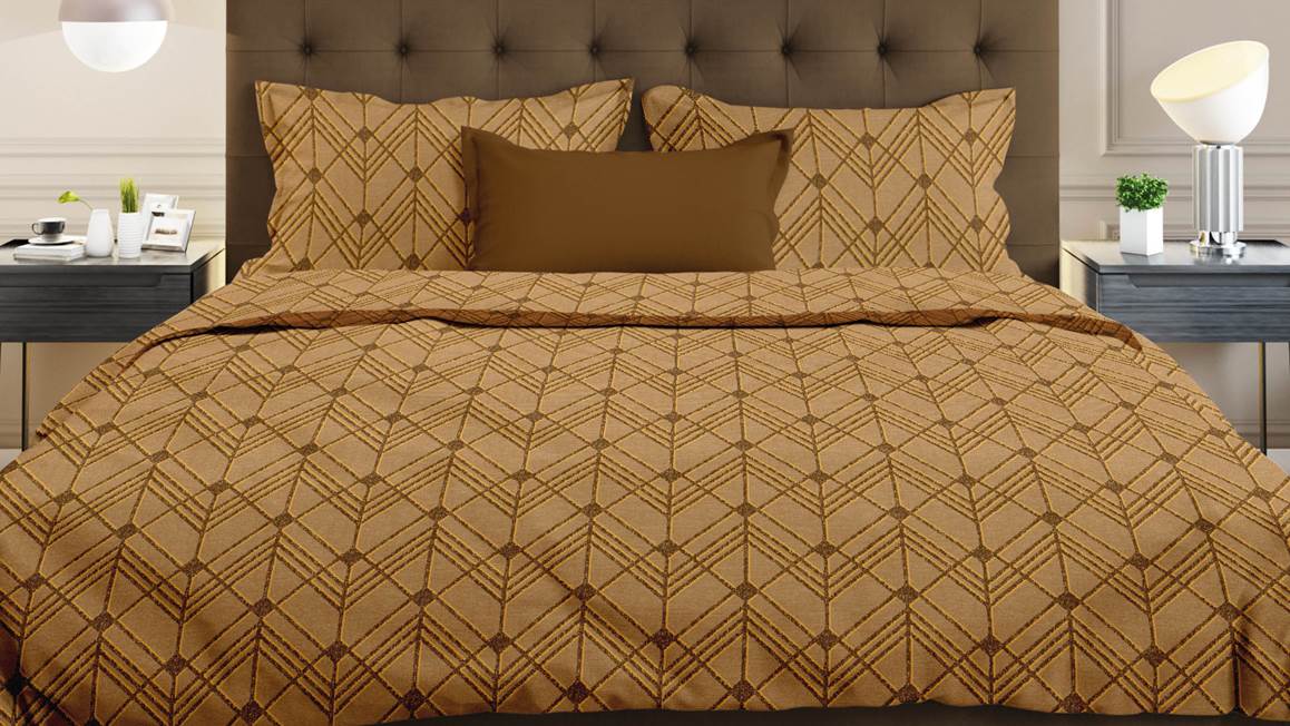 Satin d'Or Vitra housse de couette ocre