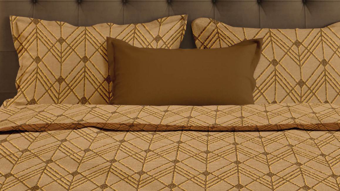 Satin d'Or Vitra housse de couette ocre