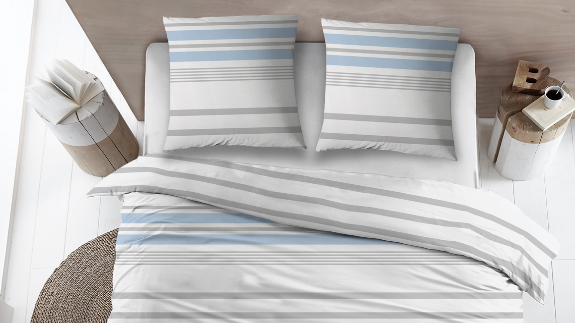 Snoozing Rieke housse de couette bleu