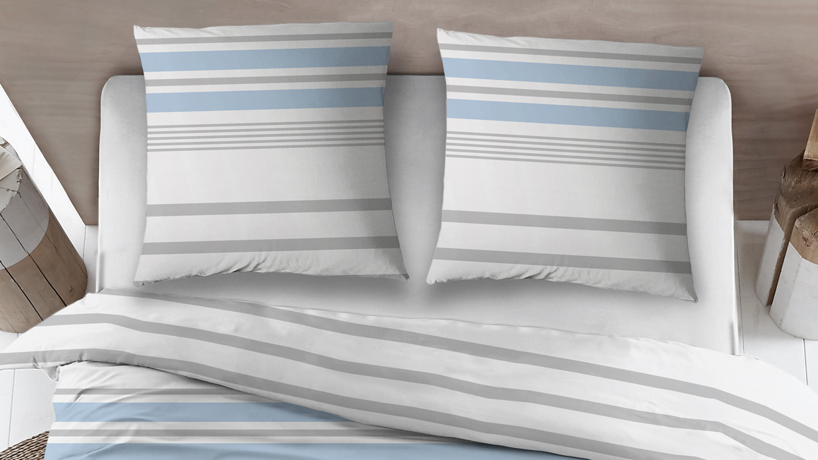 Snoozing Rieke housse de couette bleu