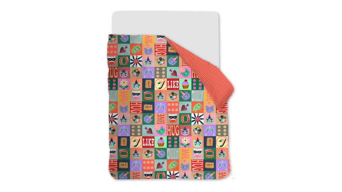 Oilily Color Block housse de couette multicolore