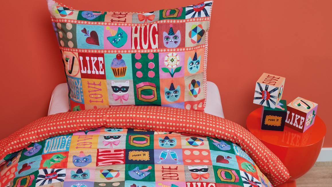 Oilily Color Block housse de couette multicolore