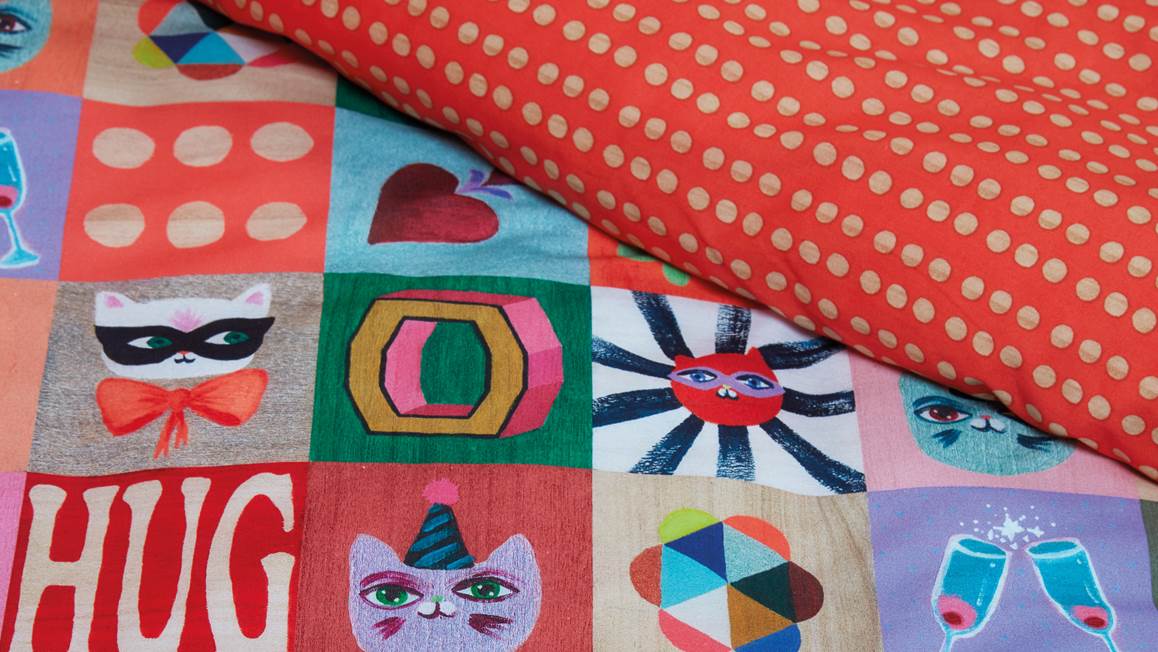 Oilily Color Block housse de couette multicolore