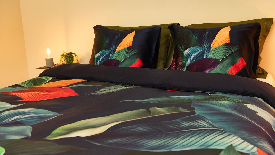 Snoozing Dominica housse de couette bleu foncé