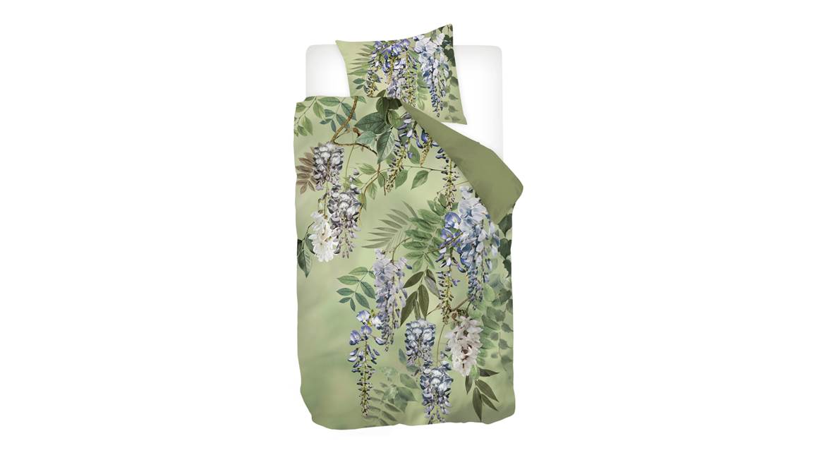 Snoozing Juin housse de couette vert olive