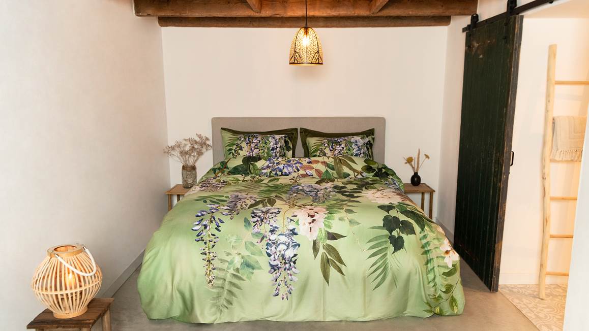 Snoozing Juin housse de couette vert olive