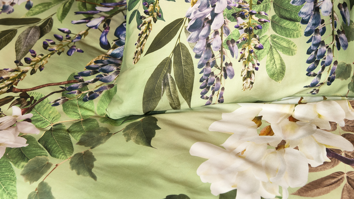 Snoozing Juin housse de couette vert olive