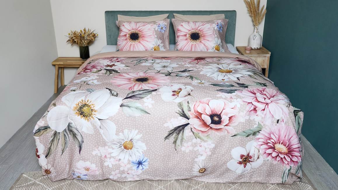 Snoozing Lise housse de couette taupe