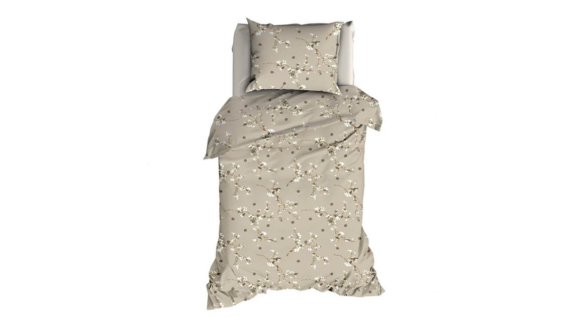 Romanette Hiver Fleuri housse de couette en flanelle
