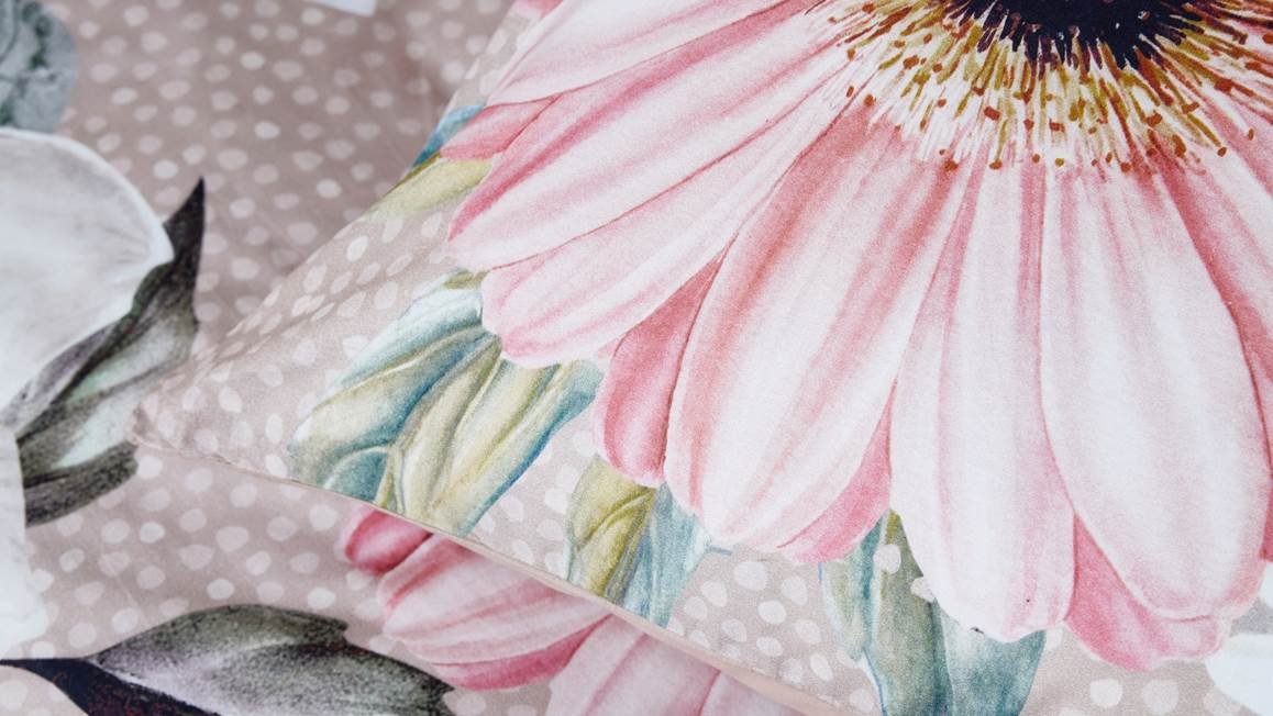 Snoozing Lise housse de couette en flanelle taupe