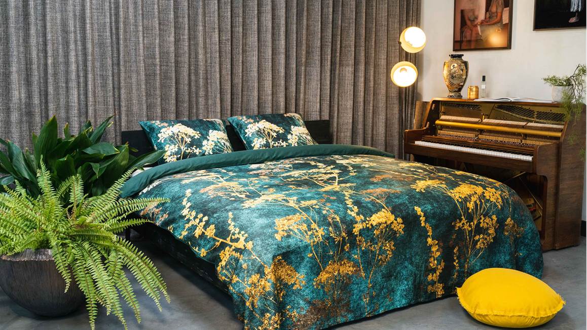 Kayori Uchiko housse de couette vert
