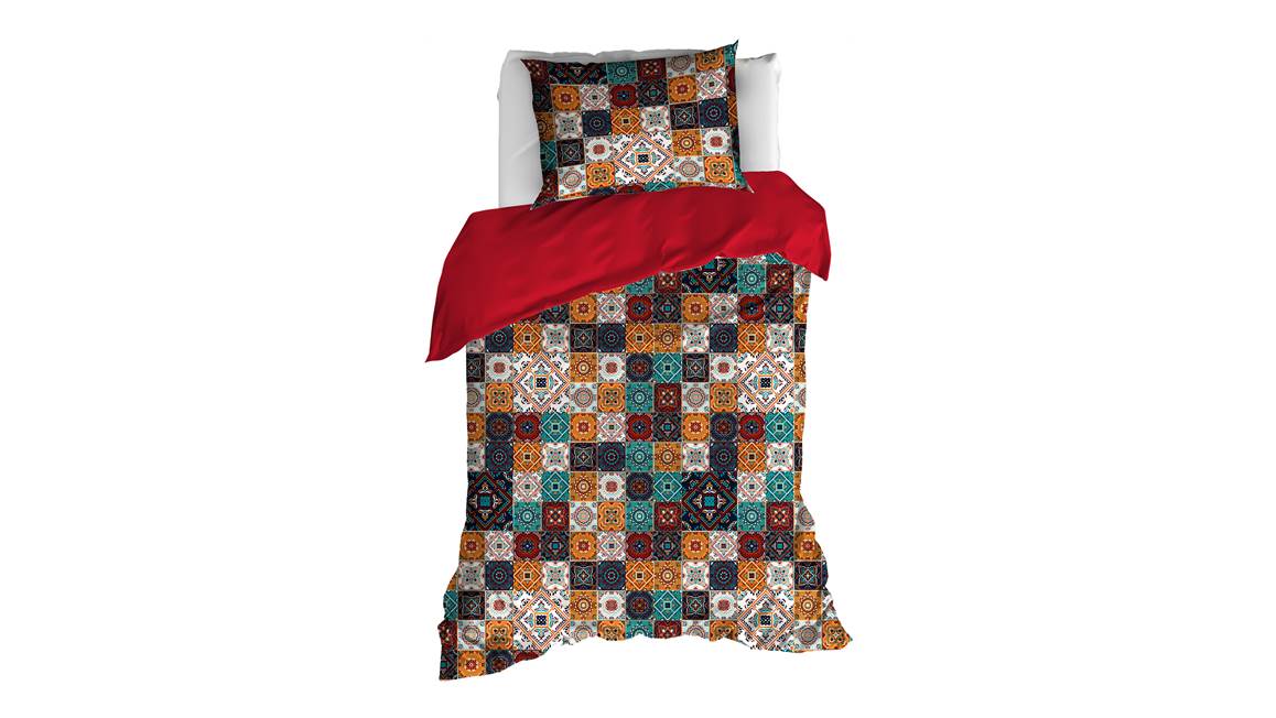 De Witte Lietaer Ankara housse de couette rouge