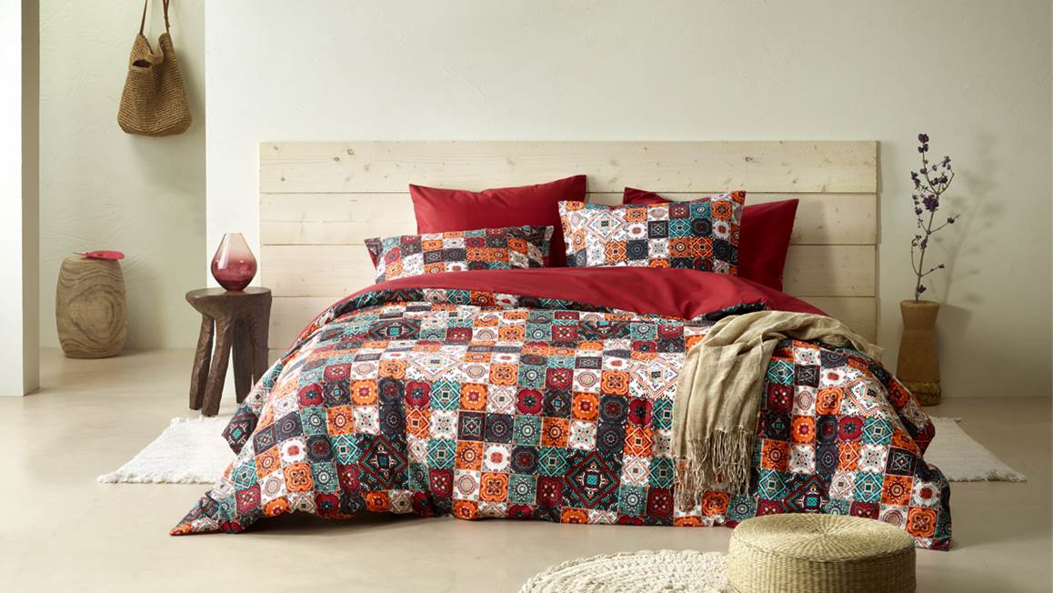 De Witte Lietaer Ankara housse de couette rouge