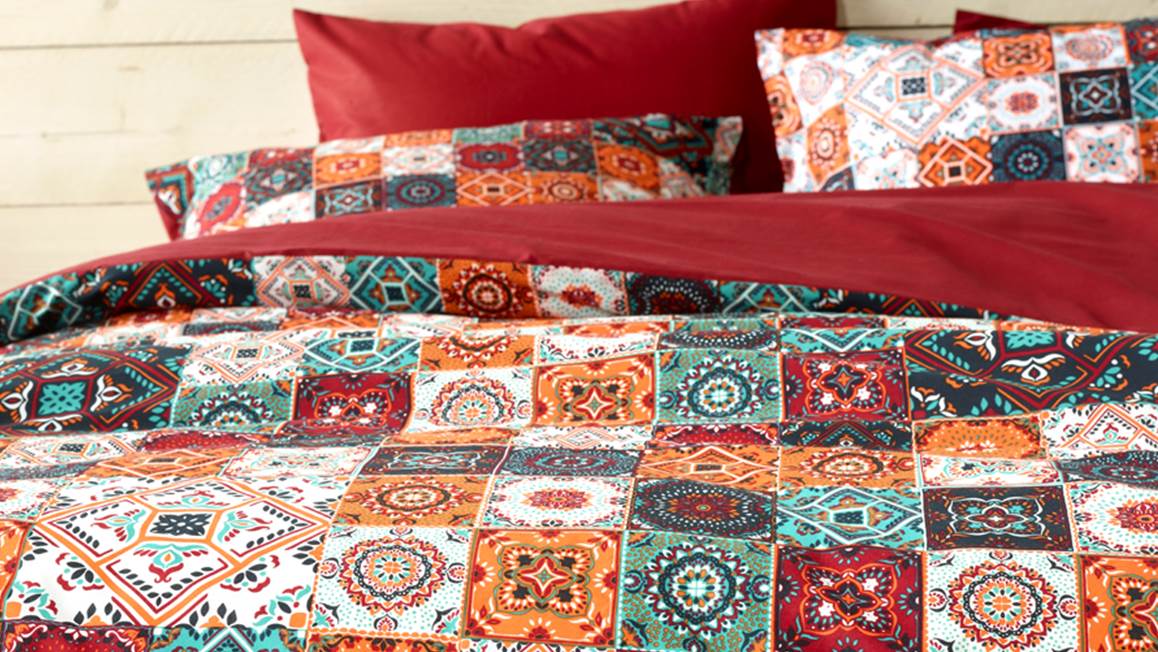 De Witte Lietaer Ankara housse de couette rouge