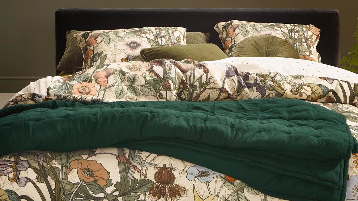 Essenza Ruth plaid vert thym