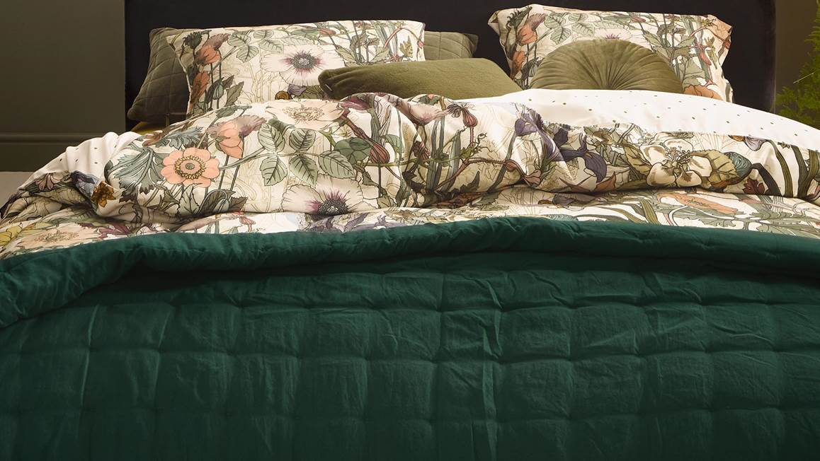 Essenza Ruth plaid vert thym