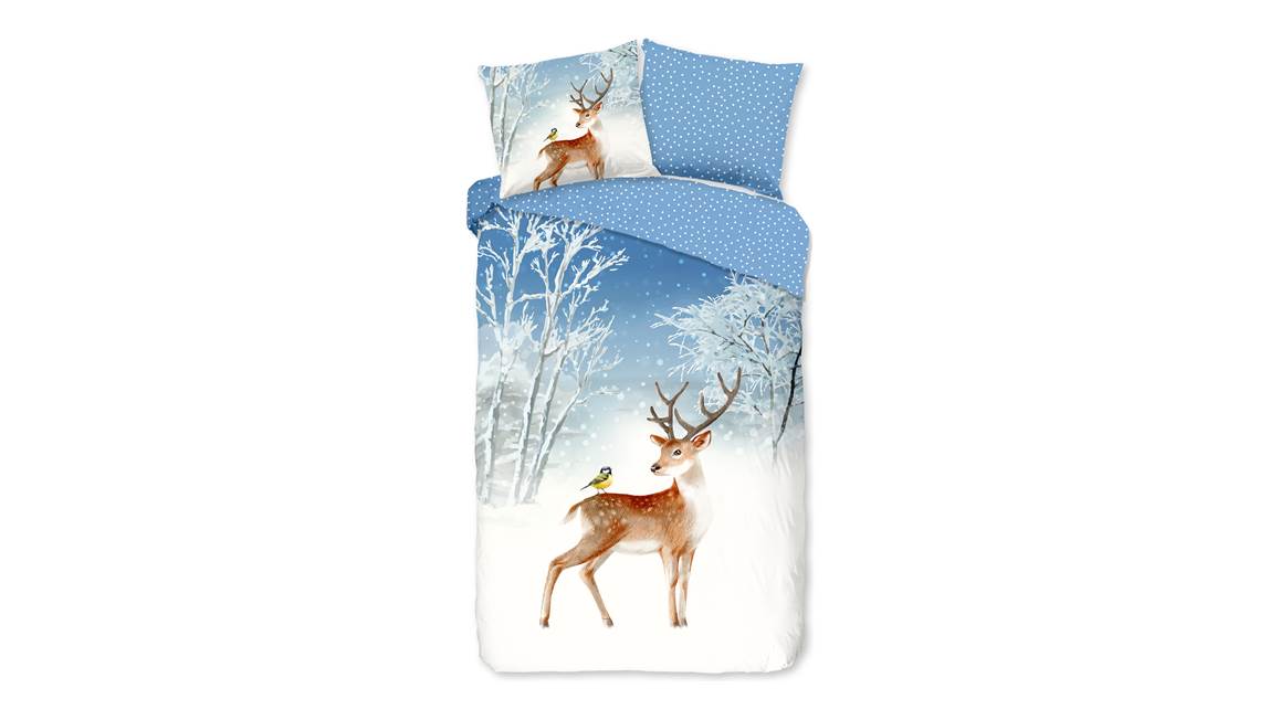 Good Morning Jour d’Hiver housse de couette en flanelle