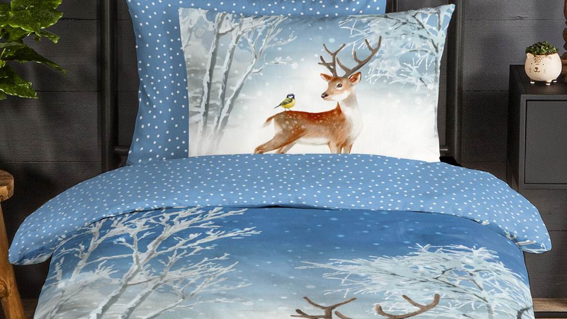 Good Morning Jour d’Hiver housse de couette en flanelle
