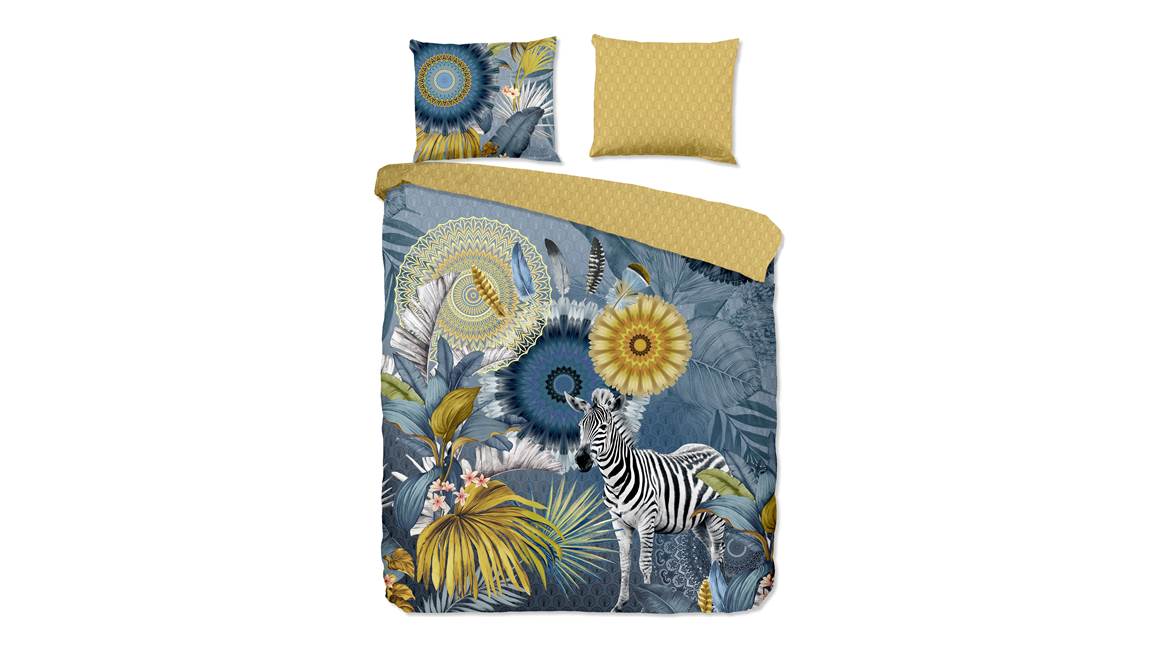 HIP Collection Laska housse de couette bleu