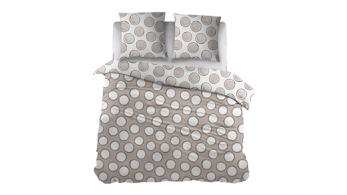 Snoozing Doris housse de couette en flanelle taupe