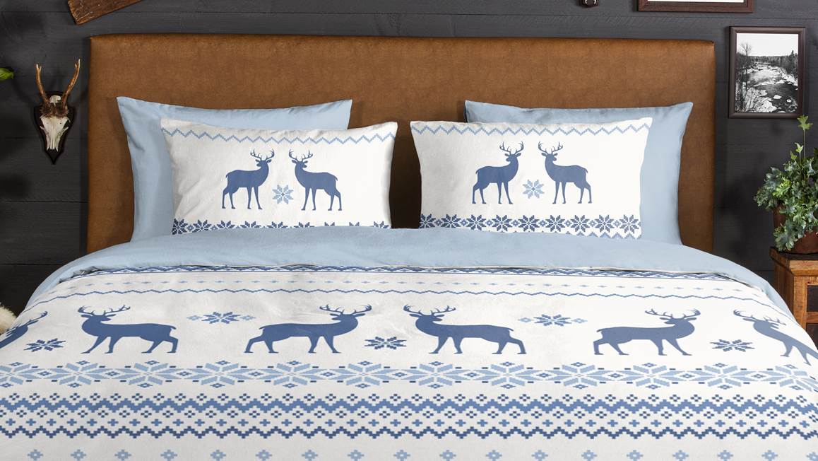 Good Morning Nordique housse de couette en flanelle