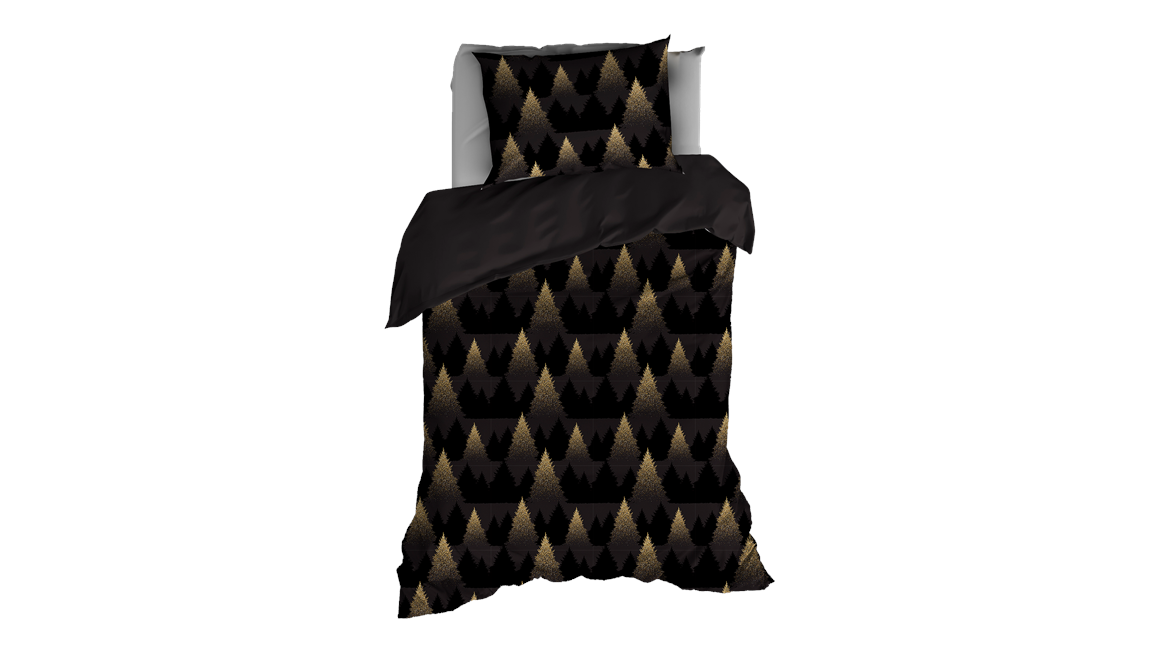 De Witte Lietaer Eve housse de couette en flanelle ocre