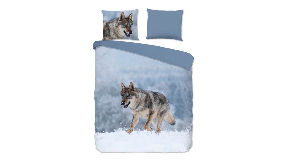 Good Morning Snow Wolf housse de couette