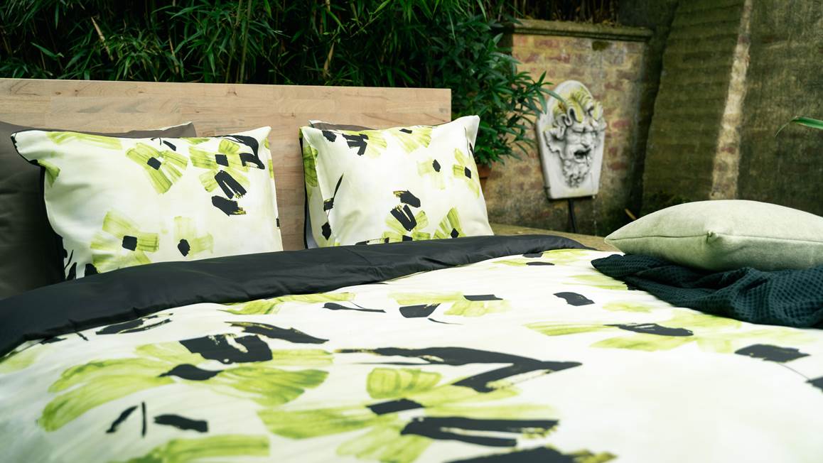 Kayori Kenta housse de couette vert