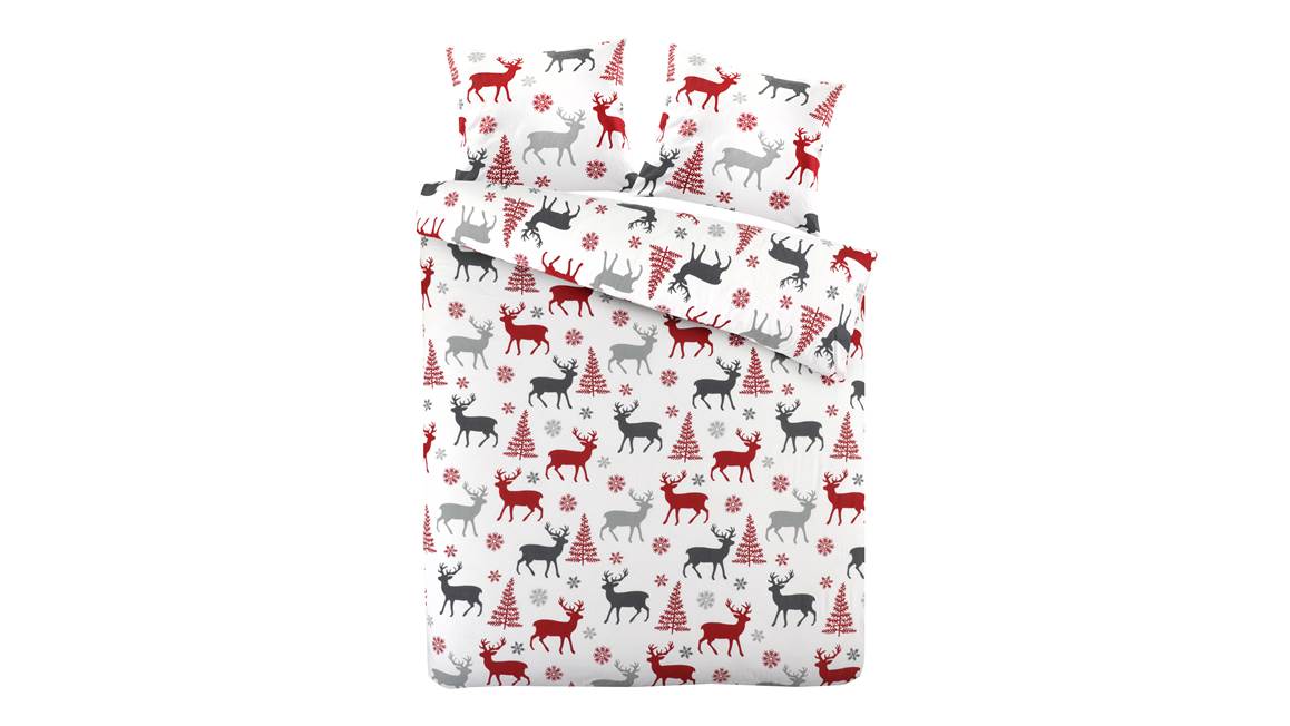 Day Dream Hjort housse de couette en flanelle multicolore