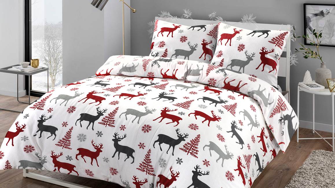 Day Dream Hjort housse de couette en flanelle multicolore