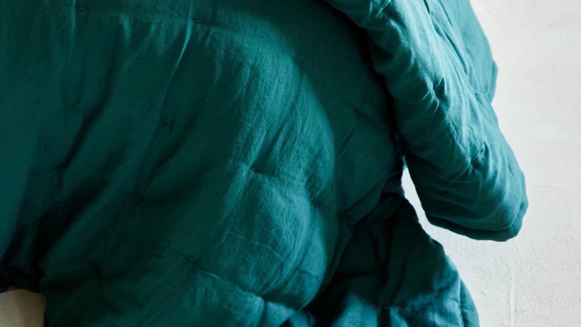Essenza Ruth couvre-lit turquoise