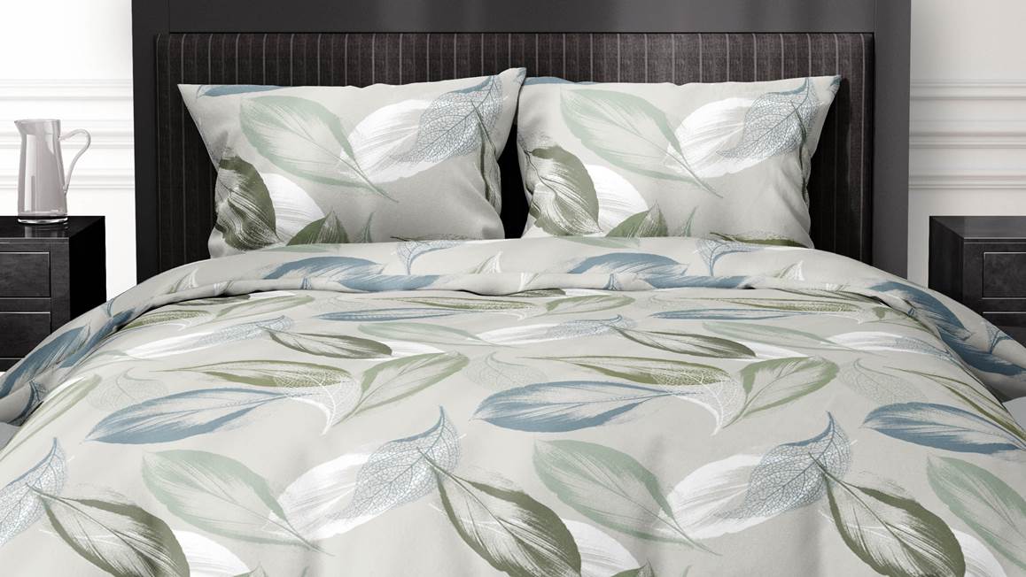 Satin d'Or Feuilles housse de couette