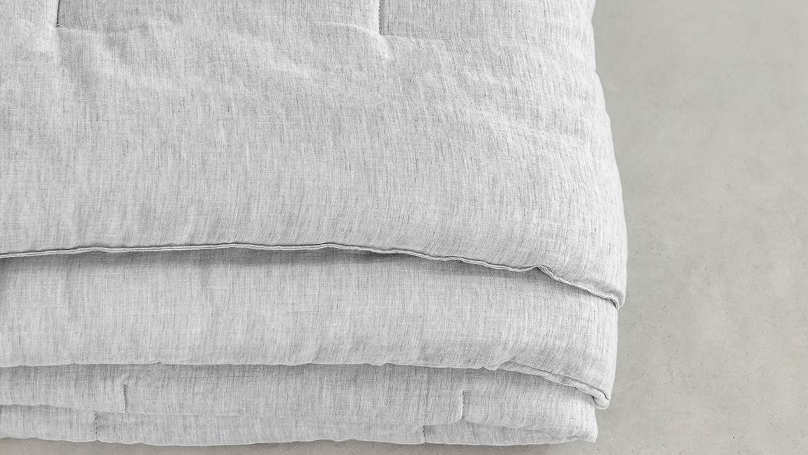 Marc O'Polo Soletta couvre-lit gris