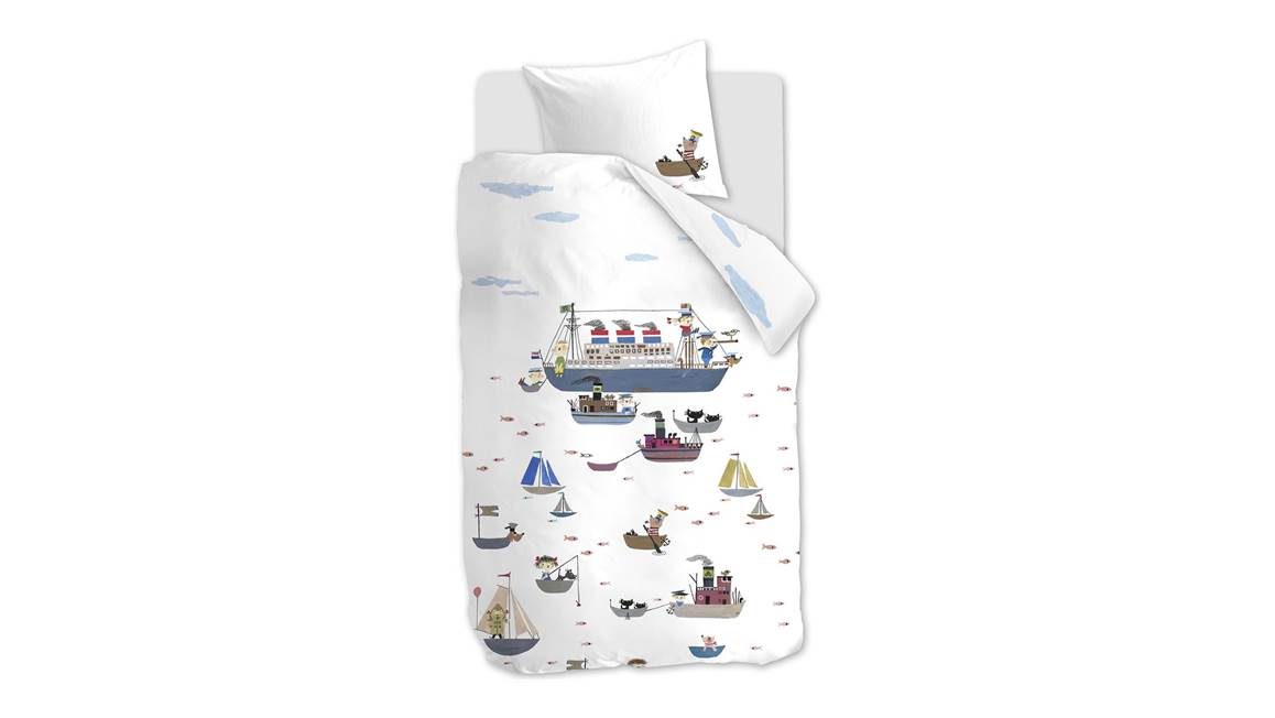 Fiep Amsterdam Bateaux sur l’Eau housse de couette