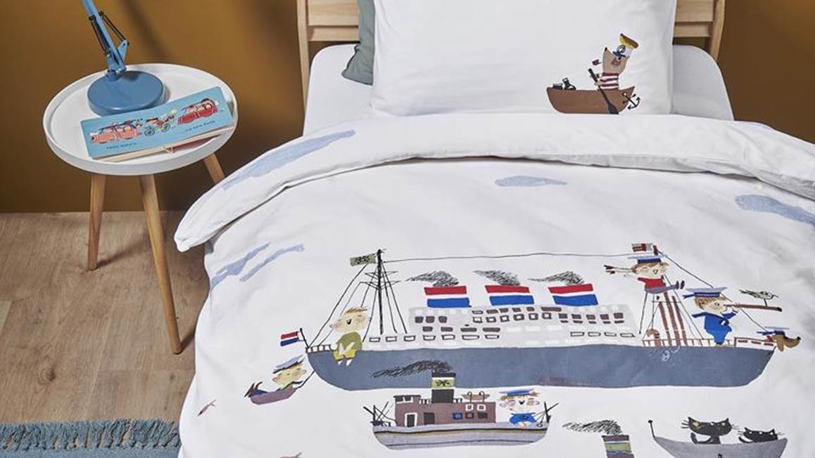Fiep Amsterdam Bateaux sur l’Eau housse de couette