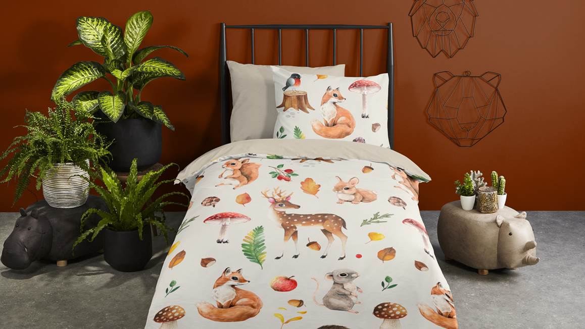 Good Morning Autumn housse de couette en flanelle