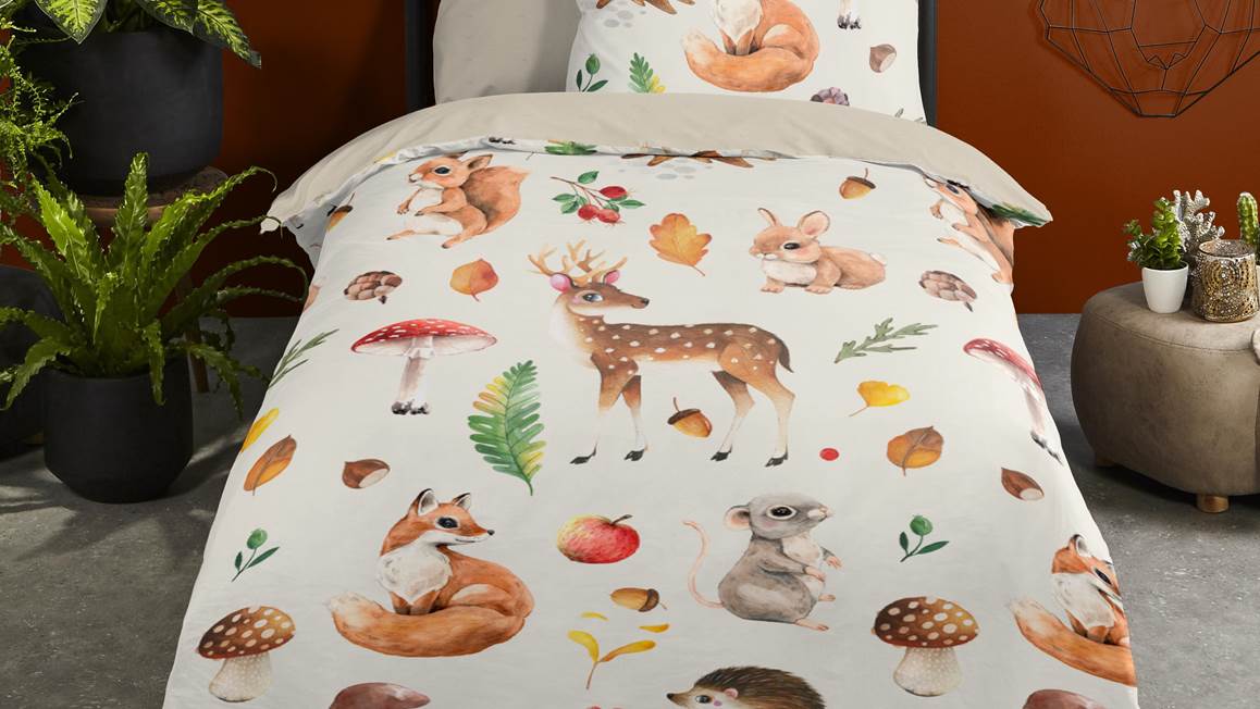 Good Morning Autumn housse de couette en flanelle