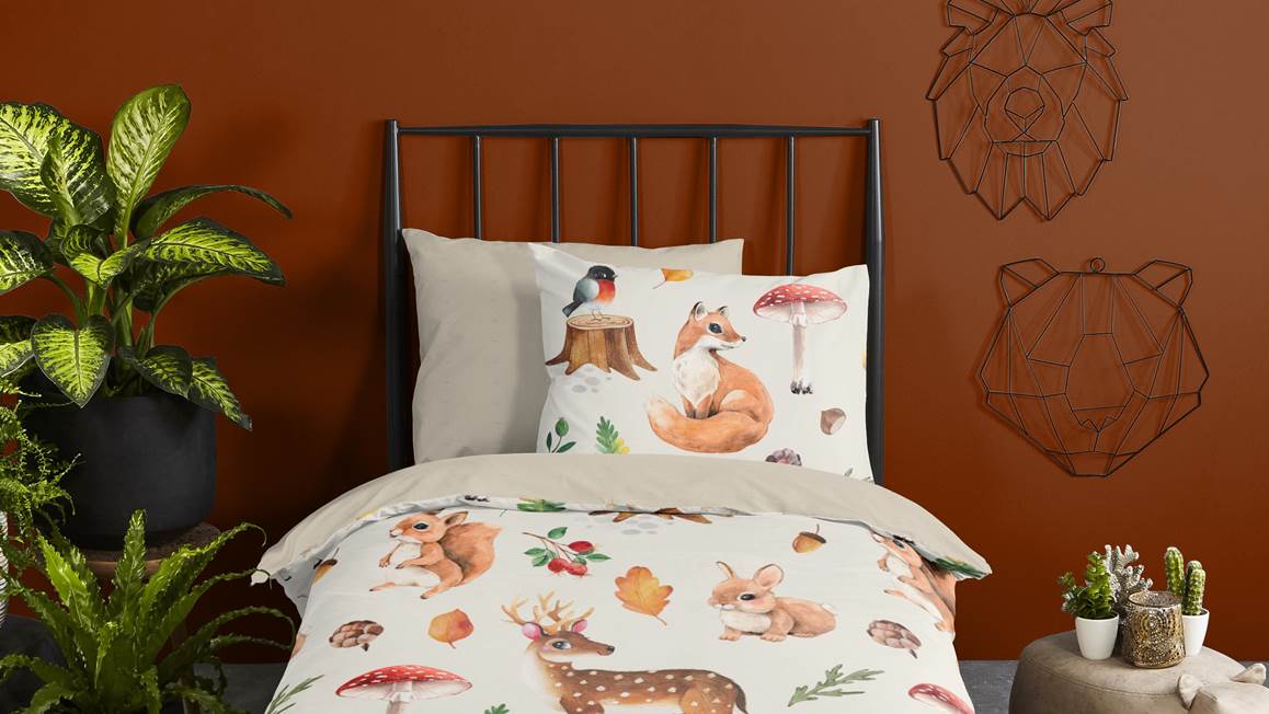 Good Morning Autumn housse de couette en flanelle