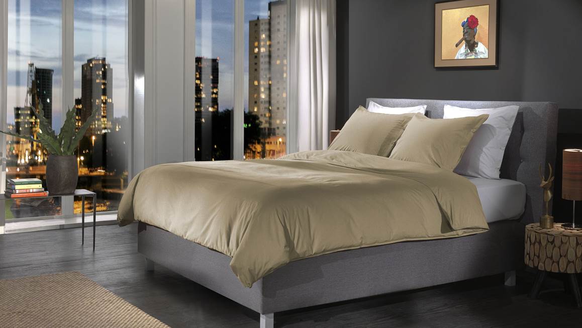 Yellow Percale housse de couette
