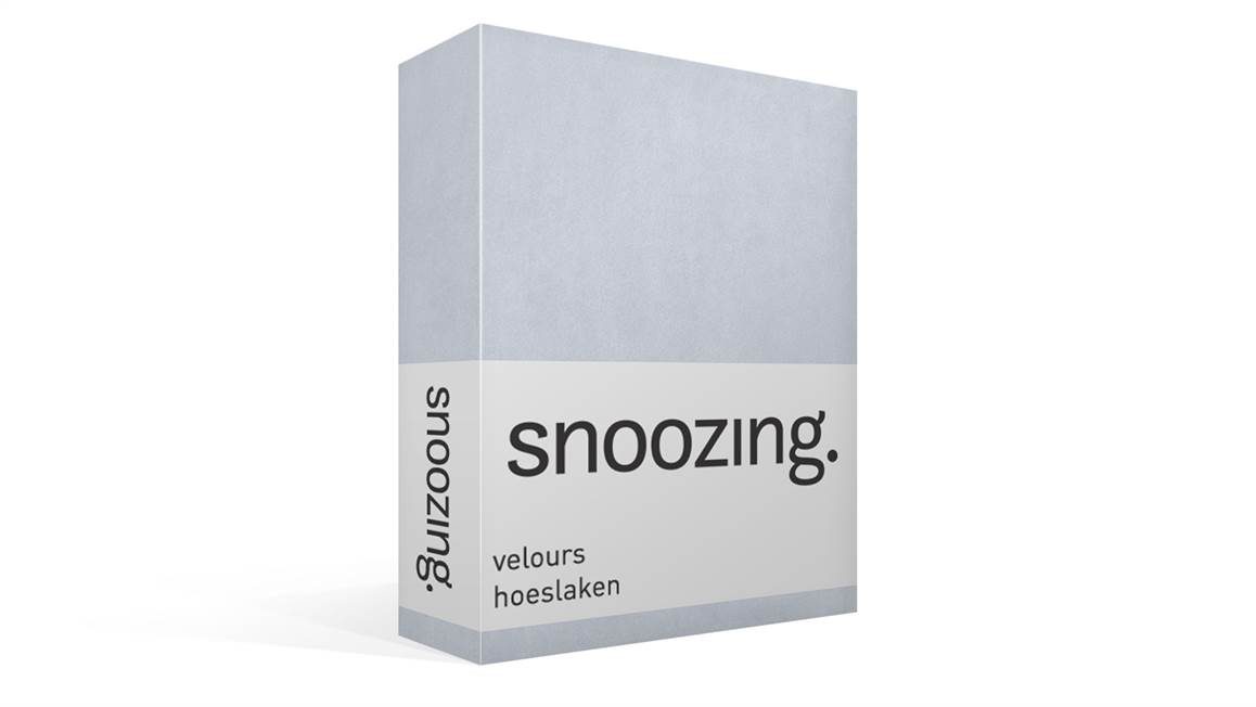Snoozing drap-housse velours