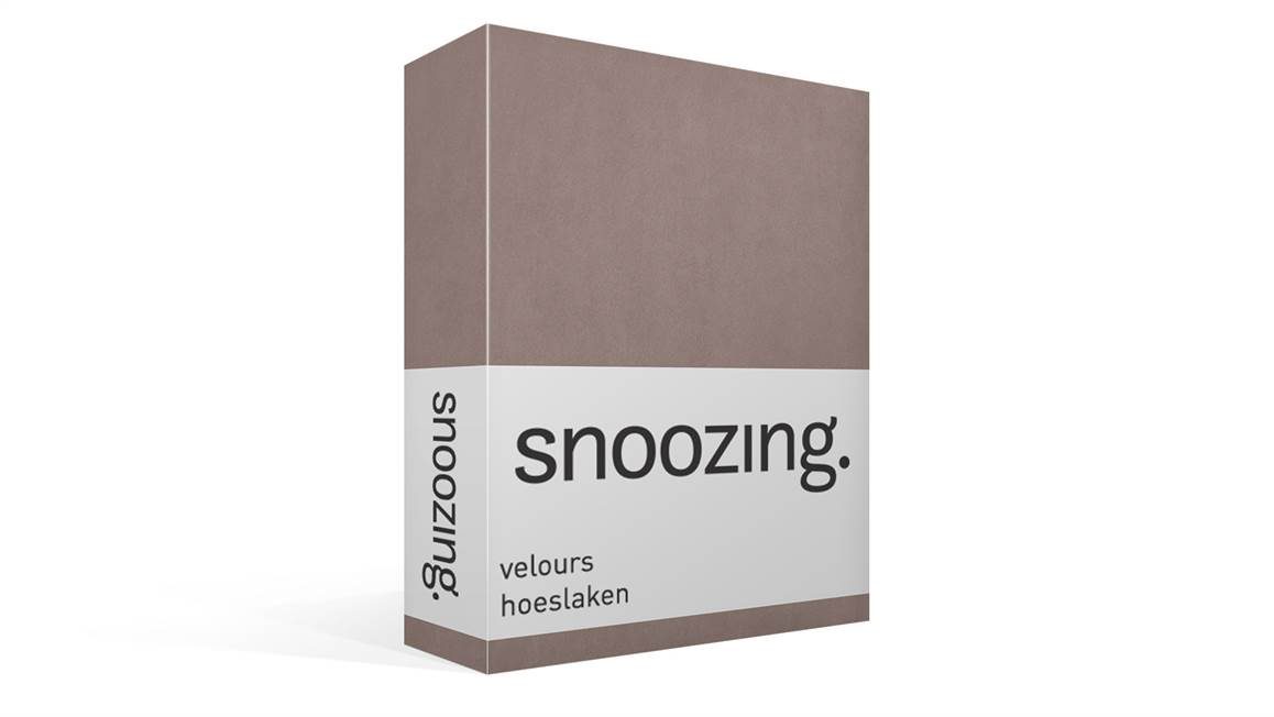 Snoozing drap-housse velours