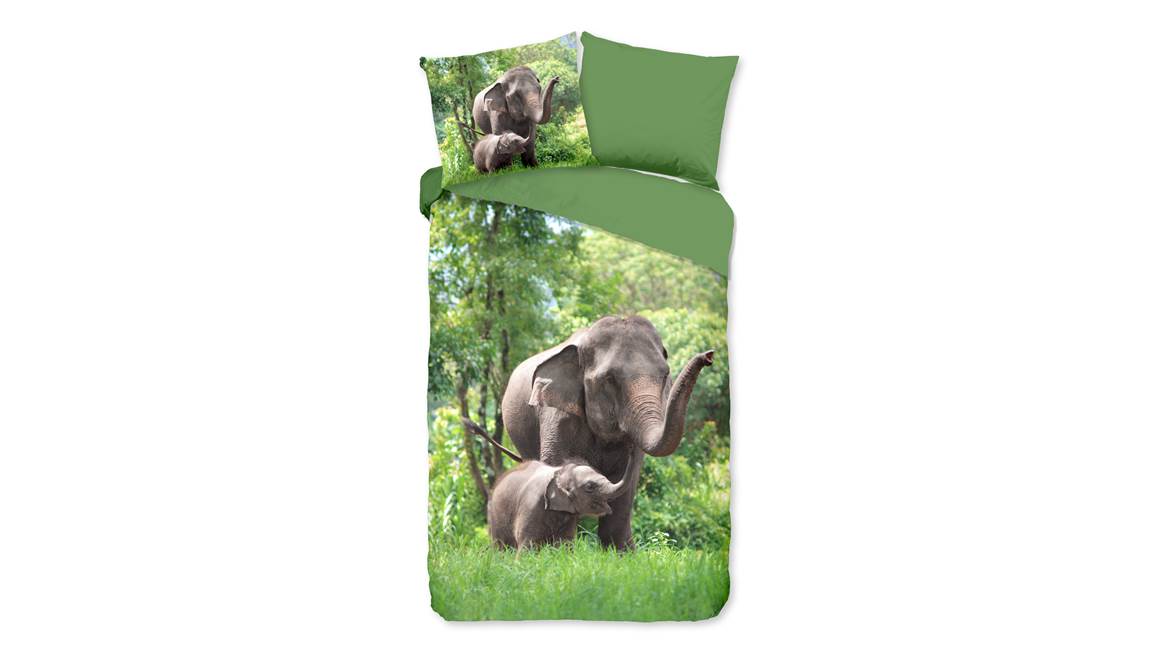 Good Morning Eléphants housse de couette
