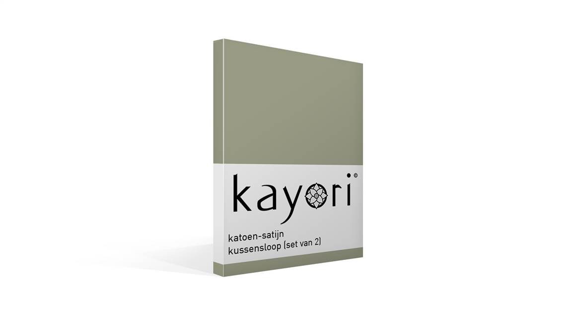 Kayori Edo taies d'oreiller satin (lot de 2)