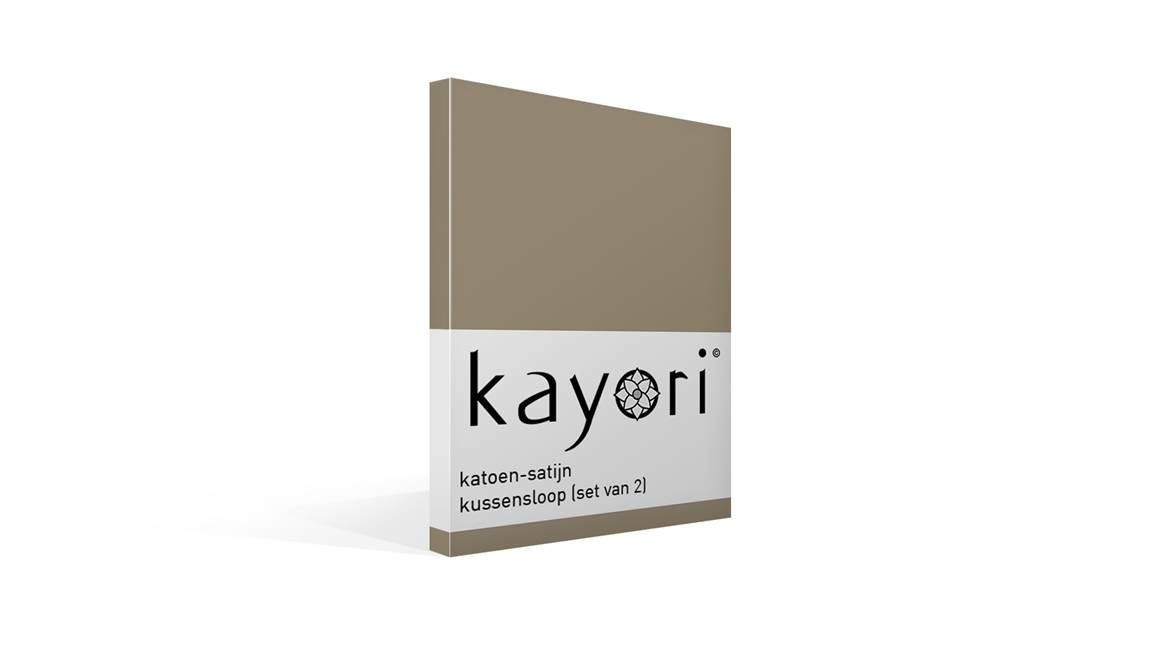 Kayori Edo taies d'oreiller satin (lot de 2)