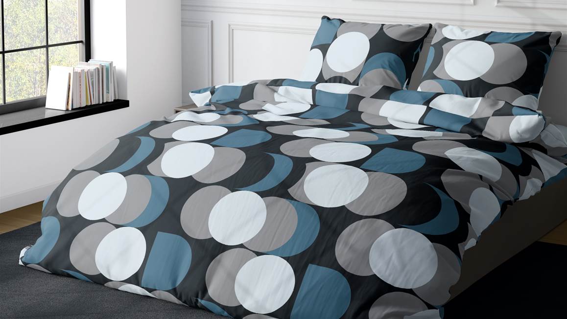 Satin d’Or Cercle Rétro housse de couette